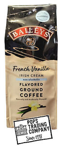 New Baileys Non-Alcoholic Irish Cream French Vanilla Ground Coffee 10oz Bag