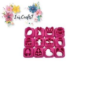 Mini Easter polymer Clay Cutters - Handmade Earrings - Ceramic Tools - Picture 1 of 6