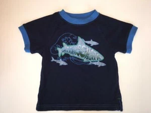 CAMISETA BABY GAP NIÑO NIÑO 12-18 MESES NATACIÓN TIBURÓN TOP AZUL NUEVA SIN ETIQUETAS - Imagen 1 de 1
