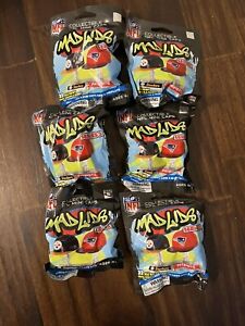 Mad Lids NFL Unopened Blind Bag Mini Hats Series 2 Lot of 6 Bags Sealed New