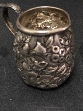 Early Kirk Repousse Diminutive Sterling Pitcher