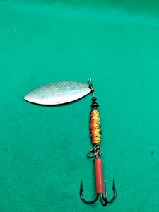 vintage old fishing lure MEPPS # 5 GIANT KILLER WAS FISHED HARD BUT READY TO GO. - Picture 1 of 5