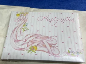 Rare New Vintage "Autographs" by C.R. Gibson Company - Flowers/Slippers Themed - Picture 1 of 8
