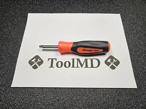 Snap-on Tools USA NEW ORANGE 1/4" Drive Soft Grip Standard Shank Driver SGT4B - Picture 1 of 11