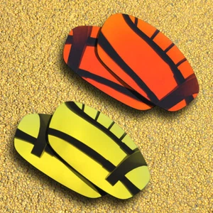 2 paia di lenti polarizzate di ricambio per frullatore Oakley - rosso arancione e oro 24K - Foto 1 di 7