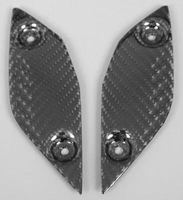 2010-2013 Yamaha FZ8 Heel Plates - 100% Carbon Fiber - Image 1 of 3