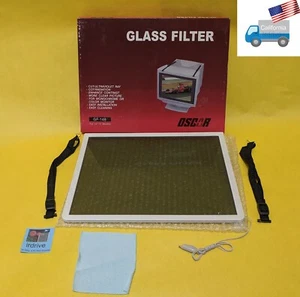 New OSCAR 14",15" Enhance Contrast Cut Ultraviolet Ray CRT Monitor Glass Filter - Picture 1 of 11