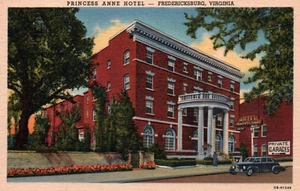 Alte Postkarte: Princess Anne Hotel - Fredericksburg, Virginia - unbesendet - Bild 1 von 2