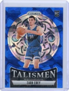 Zach Edey 2024-25 Panini Prizm Talisms Blue Ice/125 Grizzlies #21 Rookie RC - Imagen 1 de 2