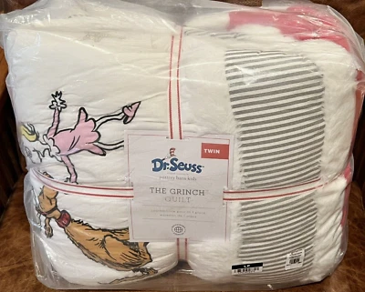 NUEVO Edredón doble Pottery Barn Kids Dr. Seuss's The Grinch, Navidad, vacaciones Foto 1 de 4