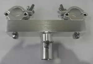 Aluminium 50mm pipe stand truss adaptor fits 35mm speaker stand socket NEW - Picture 1 of 5