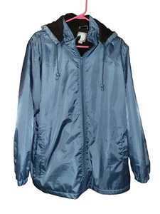 Women's Totes Water Resistant Blue Lined Hooded Winter Coat Jacket - Size 1X - Picture 1 of 2