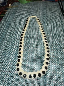 Early Native American Bone Necklace Choker Lay flat New Mexico Las Cruses Area - Picture 1 of 6