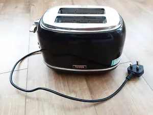 Tower Bottega 2 Slice Toaster Black/Rose Gold - Picture 1 of 3