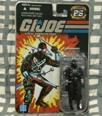 Tarjeta G I Joe 25 Aniversario 3.75" Snake Eyes Commando Ninja Foil 50th POC SIN USAR, EN CAJA  Foto 1 de 4