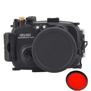 Meikon 40m Underwater Waterproof Camera Housing Case for Sony a6400 16-50mm Lens - Photo 1 sur 9
