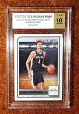 *VICTOR WEMBANYAMA* 2023-24 Panini NBA Hoops #277 *CGS 10* RC Rookie Card 
