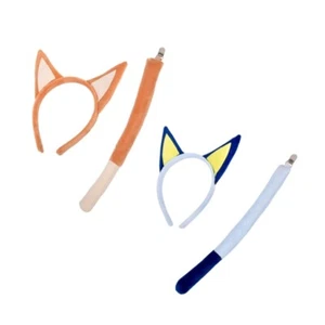 Animal Theme Dog Ear Headband and Tail Set for Kids Cosplay Costume Accessories - Picture 1 of 10