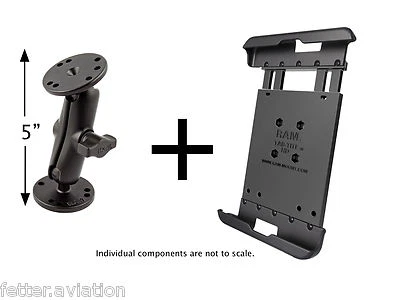 RAM Flat Surface Mount for Samsung Galaxy Tab A 8.0, Tab S2 8.0 w/Case, Others - Image 1 of 4