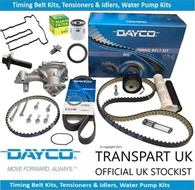 For Ford 1.0 Ecoboost Timing Belt Kit Oil Pump Belt Bio Wet Belt Kit Water Pump - Image 1 of 4