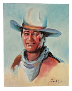 John Wayne "The American Legend" Canvas Art Transfer 16" x 20" Pilar Wayne print - Bild 1 von 1