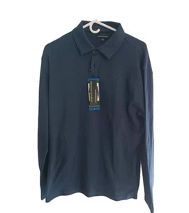 Banana Republic Men's Long Sleeve Luxe Touch Performance Polo Blue Size Large - Picture 1 of 1