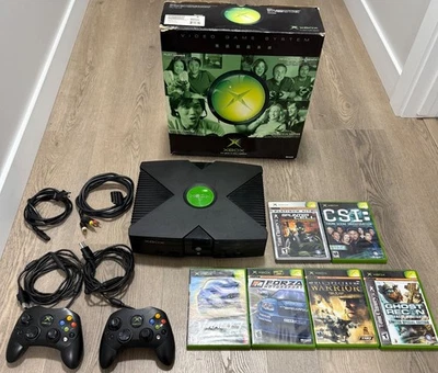 Original Xbox console complete in box CIB tested working NTSC-J - Image 1 of 4