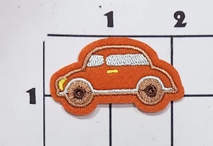 Orange Car Patch Iron On Embroidered Costume Cosplay Upcycle - Picture 1 of 1