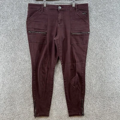 Kut From the Kloth Women's Skinny Pats Size 12 Pink Tapered Mid Rise Stretch - Image 1 of 4