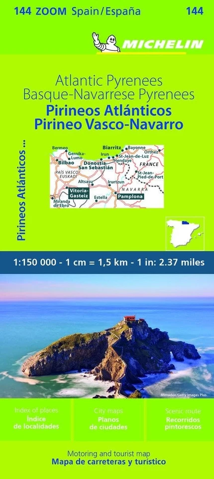 Michelin Basque Coast - Pyrenees West - Zoom Map 144 (Map) - Image 1 of 1