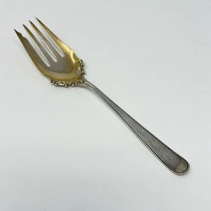 Vintage monogrammiert Sterlingsilber Aufschnitt Fleisch Gabel/Shreve & Co 8 3/8" - Bild 1 von 4
