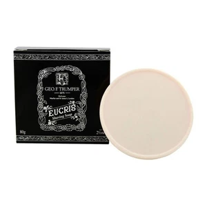 Geo. F. Trumper Eucris Hard Shaving Soap in Wooden Bowl 80g - Picture 1 of 3