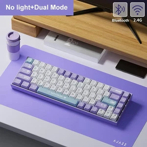 AJAZZ AK680 Mechanical Keyboard 68 Keys Wired Wireless Bluetooth Gamer PC Laptop - Picture 1 of 12