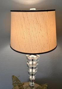 Pantalla de lámpara de lino vintage STIFFEL - Imagen 1 de 11