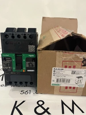 Disjuntor Square D BJL36100 padrão 3 polos 100 ampères - Imagem 1 de 4