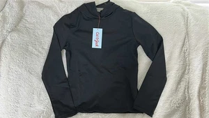 Boys' French Terry Hooded Pullover Sweatshirt - Black - Size M 7/8 - Cat & Jack - Picture 1 of 2
