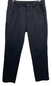 Pantalones Lululemon Para Hombre Talla 34x30 Se Ajusta 33x30 Negro ABC Tech Elastizado Rendimiento - Imagen 1 de 12