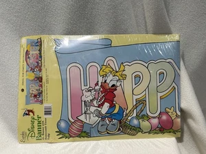 DISNEY Donald Daisy Duck “Happy Easter” Banner Honeycomb Flowers Eureka Paper - Picture 1 of 3