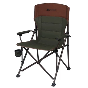 Ozark Trail strapazierfähiger Campingstuhl mit hartem Arm und verstellbarem Getränkehalter, gespannt  - Bild 1 von 8