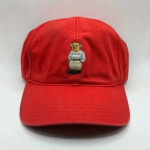 Vintage Polo Ralph Lauren Red Polo Bear Baseball Cap RARE! - Bild 1 von 6
