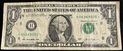 2013 St. Louis $1 Bill Star Note ⭐️ Three Of A Kind 0’s  - Image 1 of 2