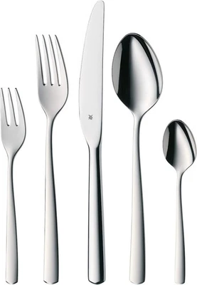 WMF Boston Cromargan Edelstahl Besteck Set 6 Personen, Essbesteck Set 30 teilig - Bild 1 von 4