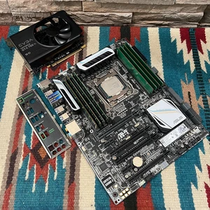 ASUS X99-A ATX Motherboard Combo! •i7-5820K •32GB DDR4 •GTX 750Ti •256GB SSD W10 - Picture 1 of 18