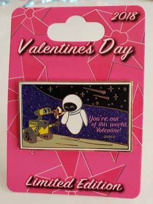 DISNEY/PIXAR ~WALL-E & EVE ❤DÍA DE SAN VALENTÍN ❤ 2018 DISNEYLAND LE PIN ENVÍO GRATUITO Foto 1 de 4