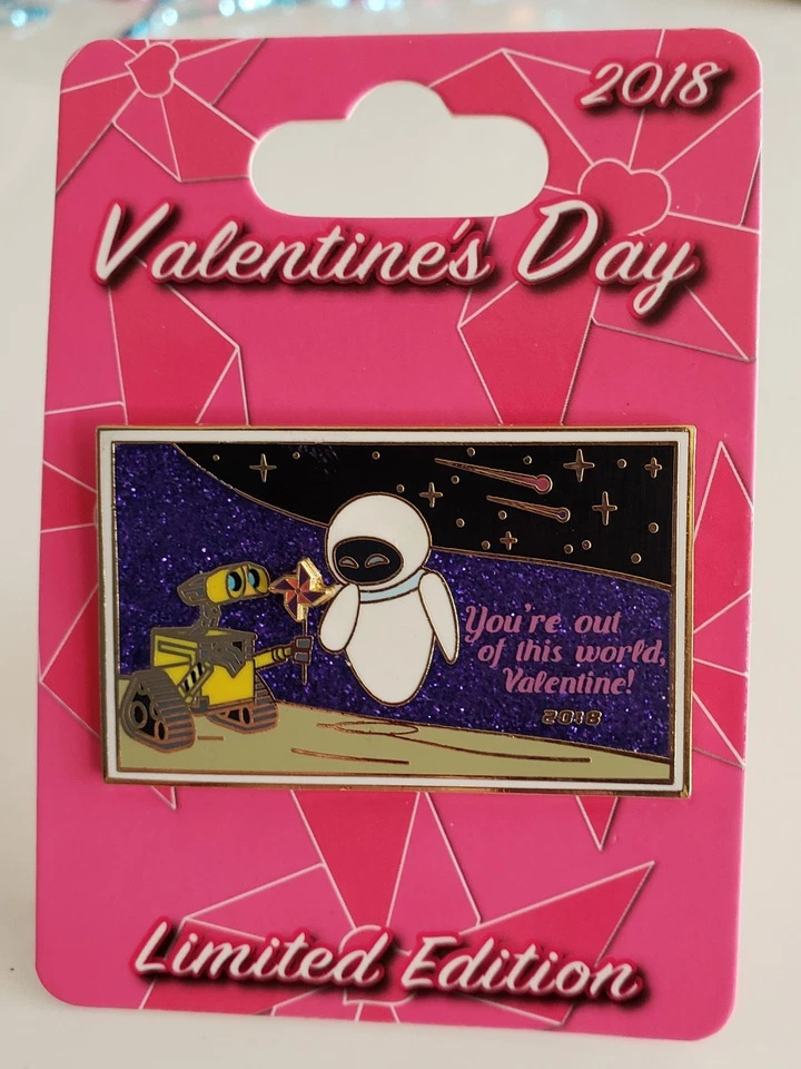 DISNEY/PIXAR ~WALL-E & EVE ❤VALENTINES DAY ❤ 2018 DISNEYLAND LE PIN-FREE SHPG - Image 1 of 4