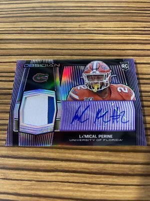 lamical perine RPA Florida Patch Autograph Obsidian Black Sick Card 23/49! - Image 1 of 2