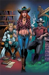 Sexy Vaquera Cómic 11x17" Impresión en Papel/Gran Gatsby Wizard v, Vaquero - Imagen 1 de 1