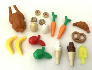 LEGO Food w/ FRUITS PRETZEL AND MORE-CHRISTMAS DINNER - Picture 1 of 7