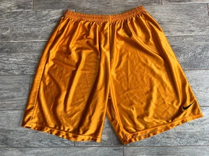 Nike Silky Shiny Dazzle Basketball Shorts size XL Mens Extra Large Orange - Picture 1 of 8