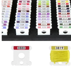 Artisan Quality 3mm Acrylic Embroidery Bobbins with Easy Identification System - Picture 1 of 11